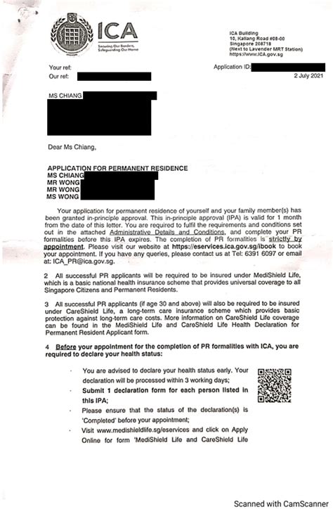 singapore pr cancellation letter sample